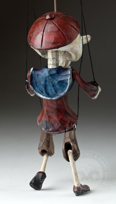 Superstar Pinocchio en squelette - une marionnette en bois au look original