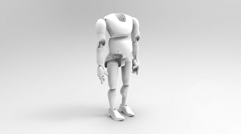 3D Model of a chunky man for 3D print