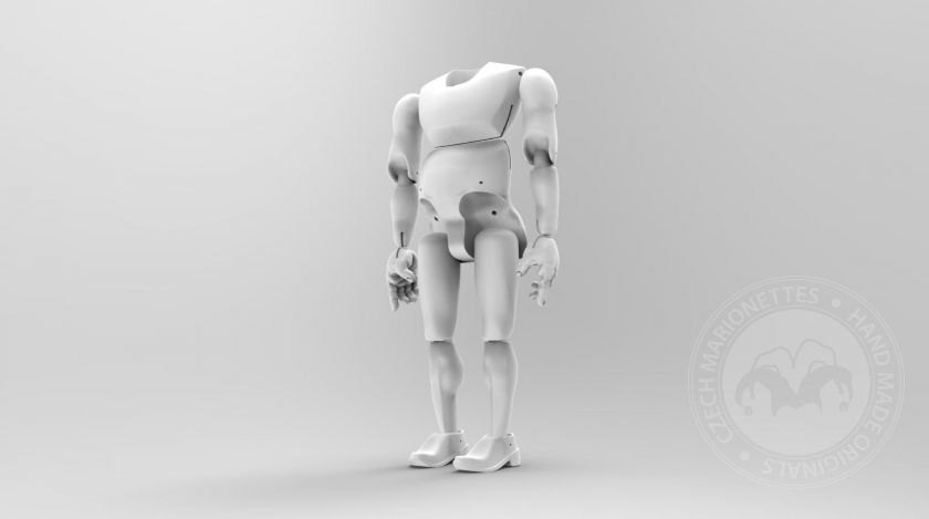 3D Model podsaditého muže pro 3D tisk