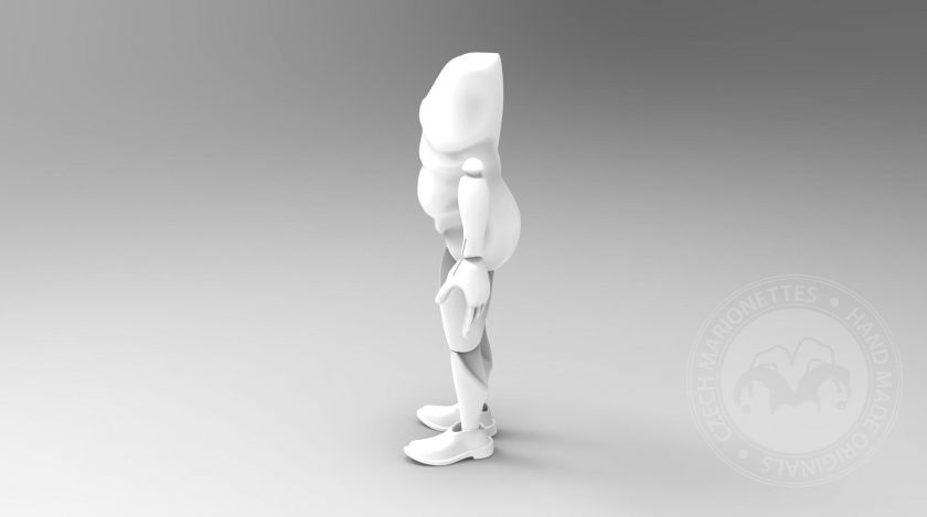 3D Modèle du corps d'un très gros homme pour l'impression 3D