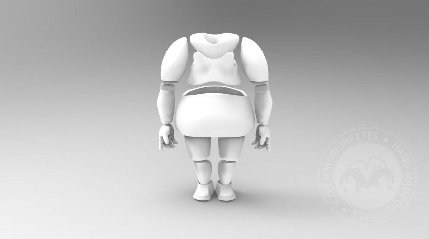 3D Modèle du corps d'une très grosse femme pour l'impression 3D