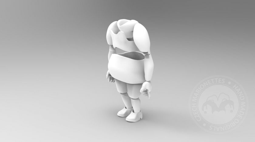 Übergewichtige Frau 3D Körpermodell für den 3D-Druck