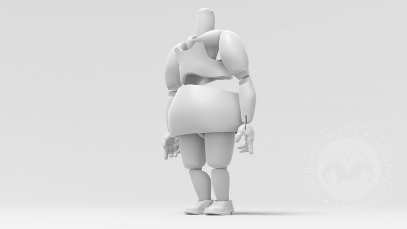 3D Modèle du corps d'une très grosse femme pour l'impression 3D