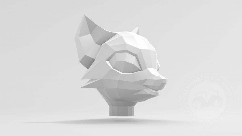 Fox head for 3D printing