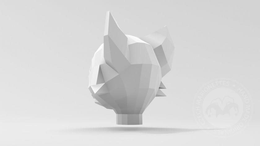 Fuchs 3D Kopfmodel für den 3D-Druck