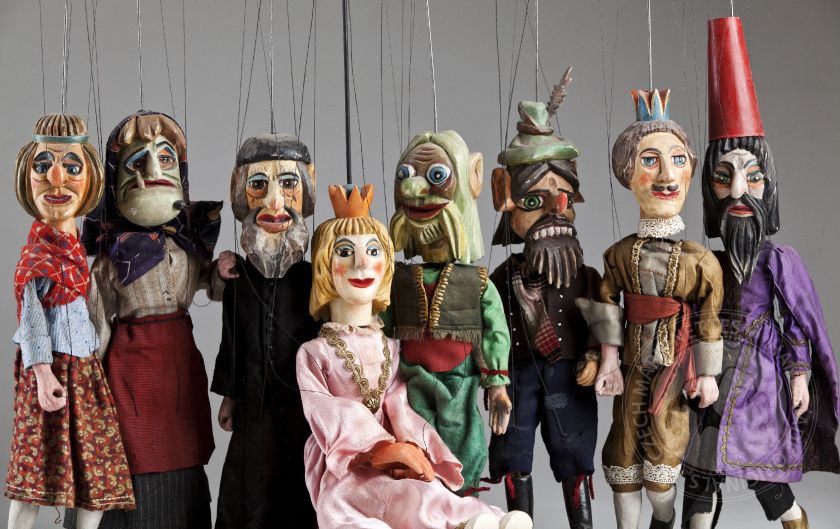 Josef Lada Kollektion - antike Marionetten