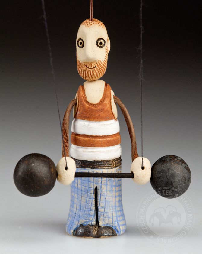 Weightlifter from ceramic