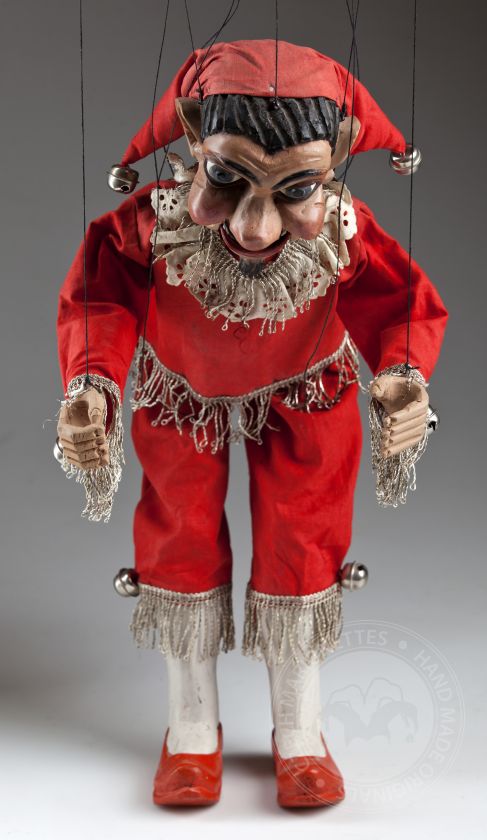 Kasper mit beweglichem Mund - antike Marionette
