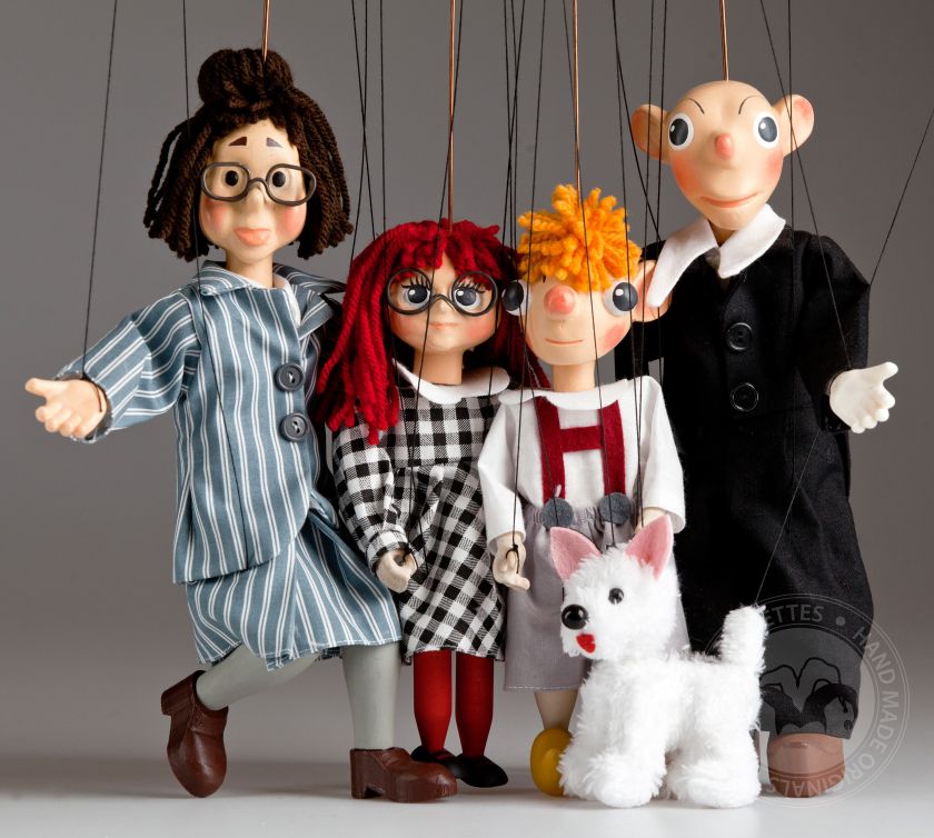 Spejbl & Hurvinek Collection – complete set of famous marionettes