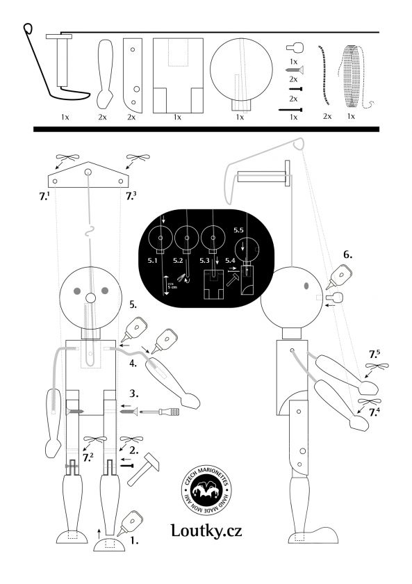 Mini Anymator DIY kit - make your own marionette puppet