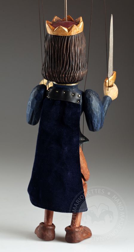 Prince - a string puppet carved in the traditional marionette way