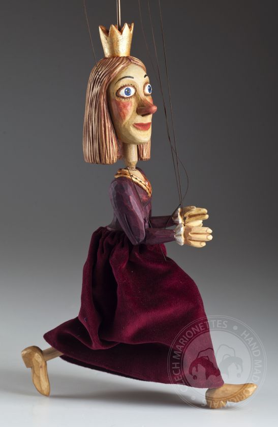 Princess – hand carved wooden string puppet
