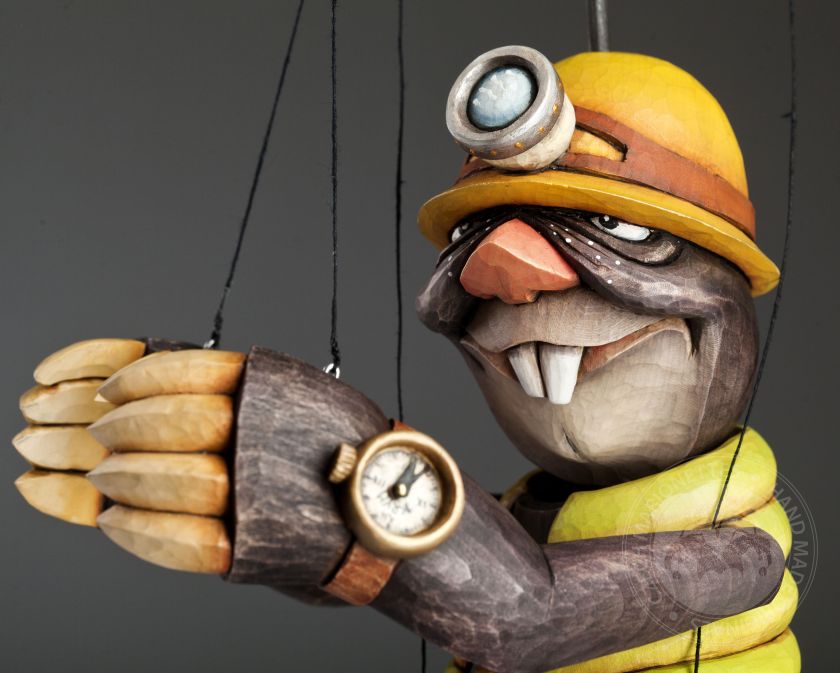 Mole as a marionette of miner
