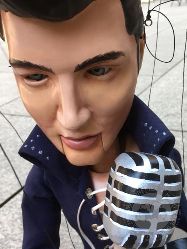 3D Model of Elvis Presley's head for 3D printing 160 mm