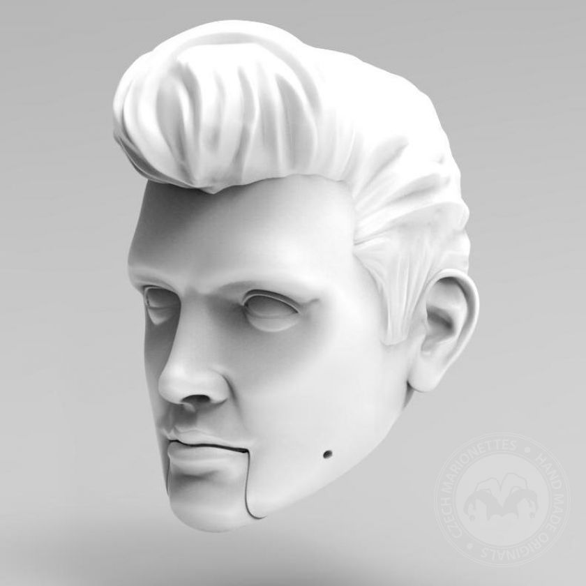 3D Modèle de tête de Elvis Presley pour l'impression 3D 160 mm