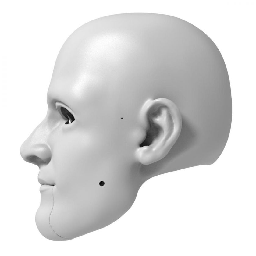3D Model of hero man's head for 3D print