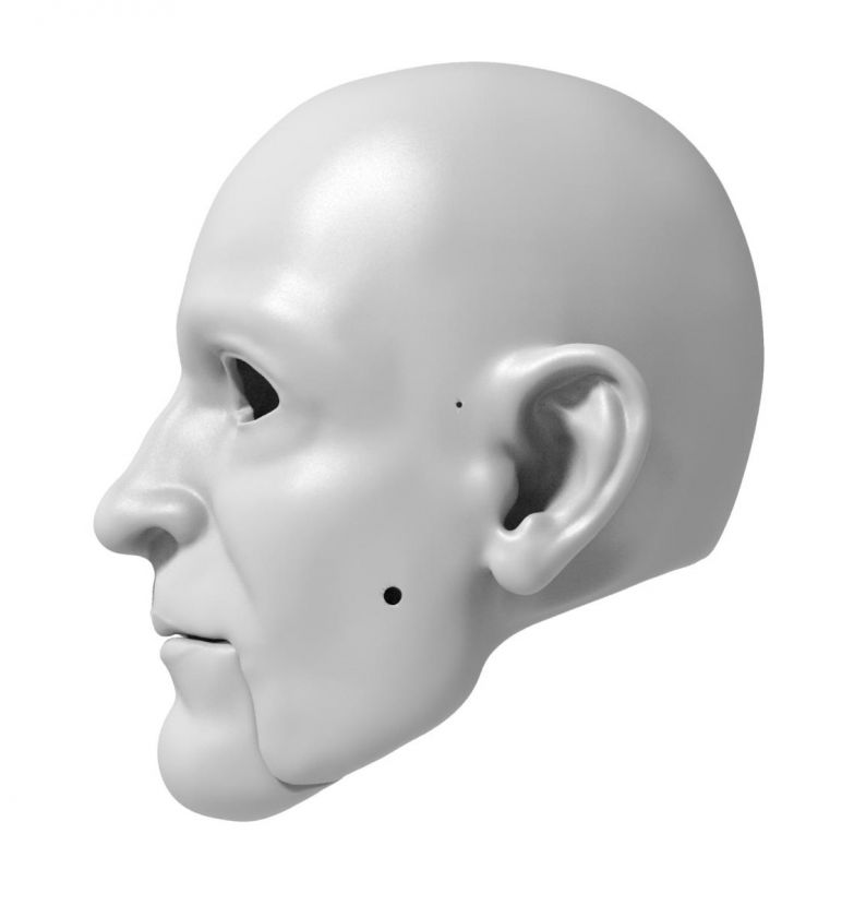 3D Model hlavy seriózního muže pro 3D tisk