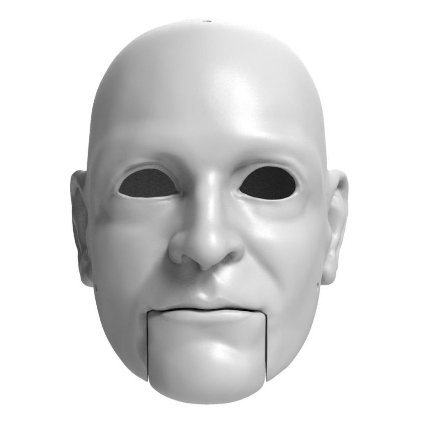 3D Modèle de tête d'un homme sérieux pour l'impression 3D
