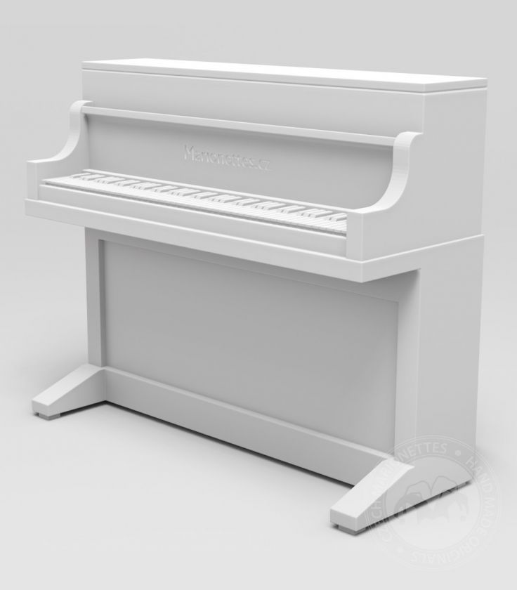 Modèle de piano pour l'impression 3D 460x380x170 mm