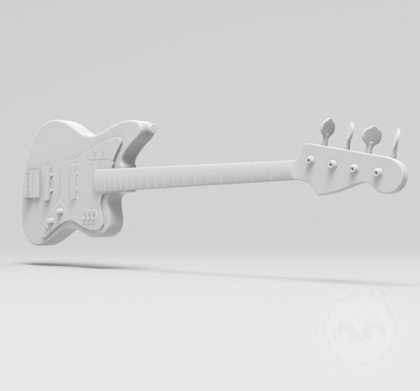 Bass Guitar model for 3D printing