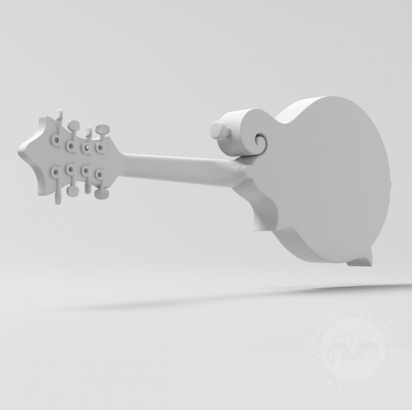 3D Model mandolíny pro 3D tisk
