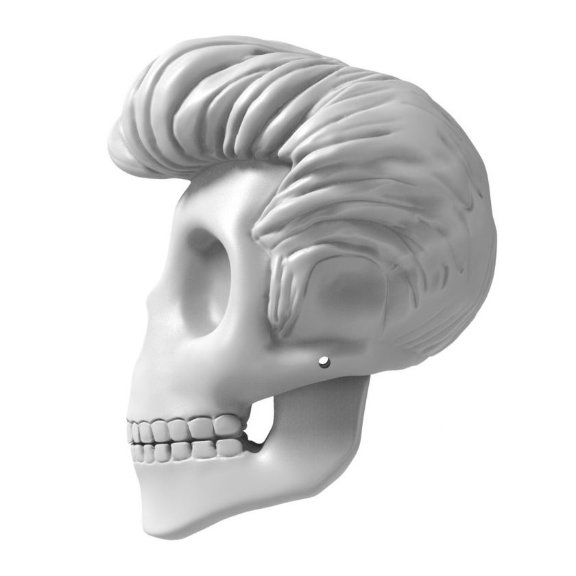 3D Model of Elvis Presley skull for 3D print 180 mm
