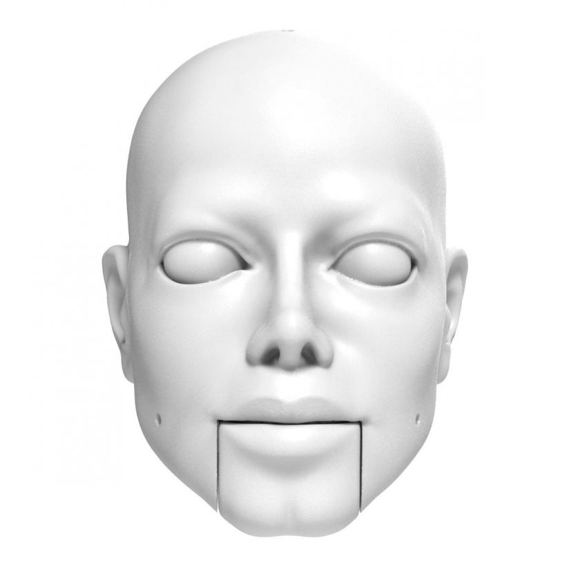 3D Model hlavy Michaela Jascksona pro 3D tisk 130 mm