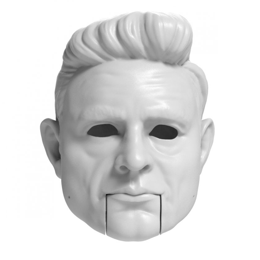 3D Model of Johnny Cash head for 3D print 150 mm