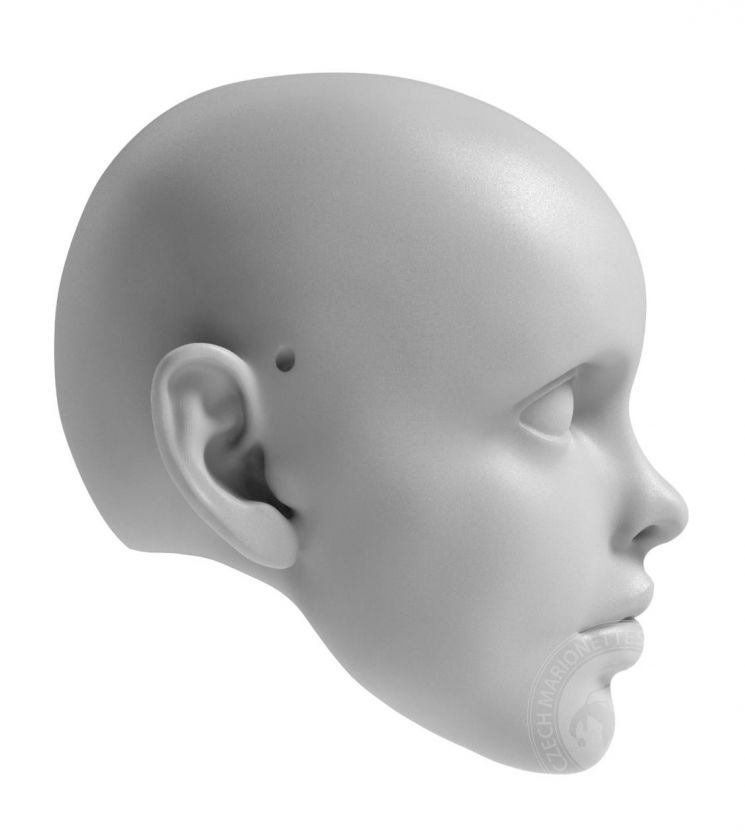 Dorothy (Judy Garland) Kopf - Model für den 3D-Druck 115 mm