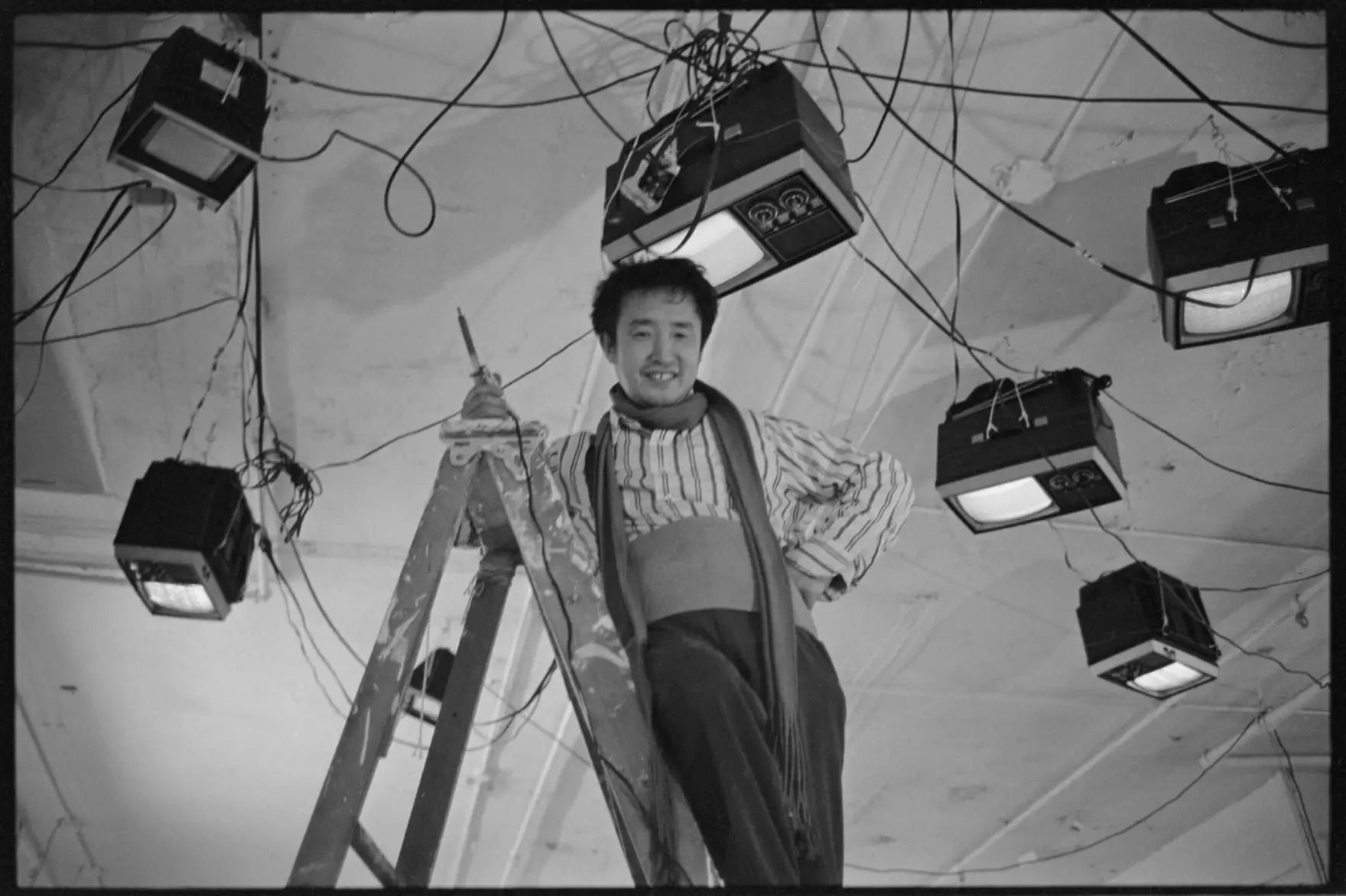 Custom-made marionette of Nam June Paik #2