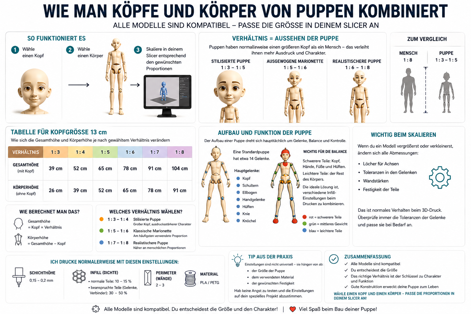 Grundlagen zum Erstellen (nicht nur) 3D-gedruckter Marionetten und was Sie daraus gewinnen können. #11