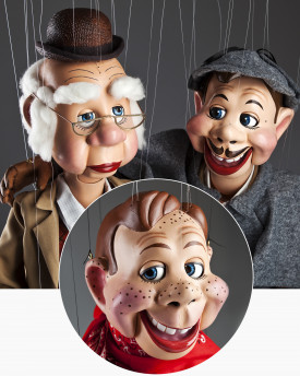 Howdy Doody, Inspector et Mistr Bluster! Répliques de célèbres marionnettes du XXe siècle