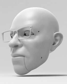 Man with eyeglasses - 3D Model for 3D print