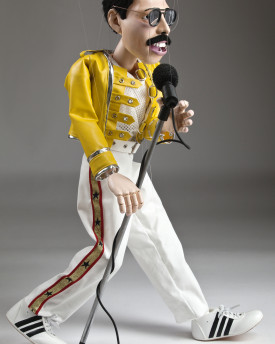 Freddie Mercury professionelle Marionette - 80 cm groß, bewegliche Augen und Mund
