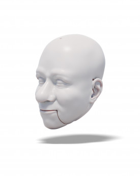 Clarabelle klaun, 3D model hlavy