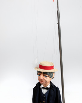 Ständer für eine mittelgroße/große Marionette - bis zu 130 cm groß.