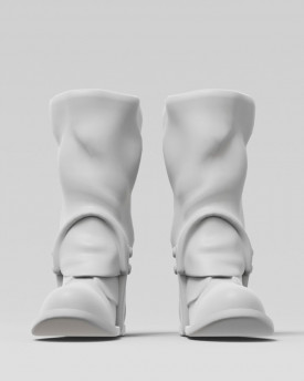 Bottes hautes en cuir, modèle imprimable en 3D pour marionnette