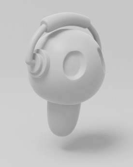 funky man, 3D hoofdmodel voor 3D printen