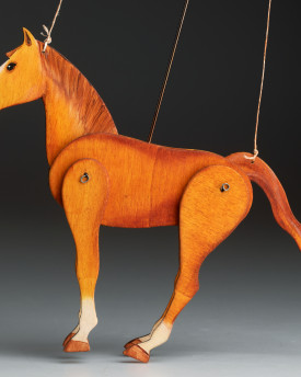 Ginger Horse - Marionnette décorative en bois