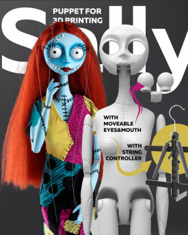 Sally, marionnette pour impression 3D