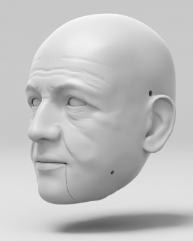 Modello di testa di Monet per la stampa 3D
