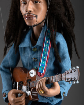 Bob Marley - Custom-made marionette 24 inches tall, movable mouth
