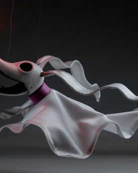 Zero the Dog - Marionette with a nose that lights up!