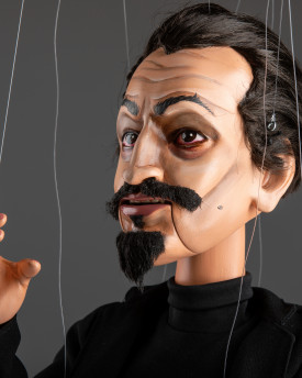 Diavolo - Marionetta realizzata su misura, alta 60 cm, Bocca Mobile