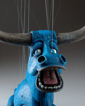 Blu Ox - Hand-carved Masterpiece Marionette