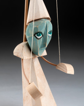 Weiße Dame – Stehende Marionette