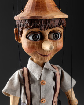 Marionnette Pinocchio détaillée – avec yeux clignotants
