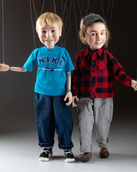 Marionnette personnalisée – Portrait réalisé à partir de photos, 60 cm