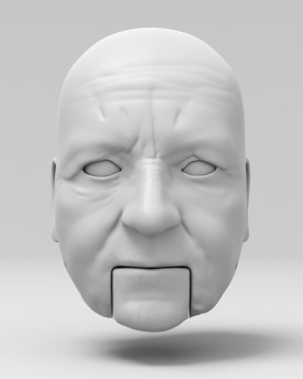 Agnes Martin - 3D Model of head