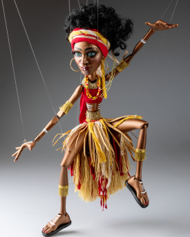 African Dancer – Magnifique marionnette de spectacle